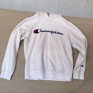 White Champion Hoodie